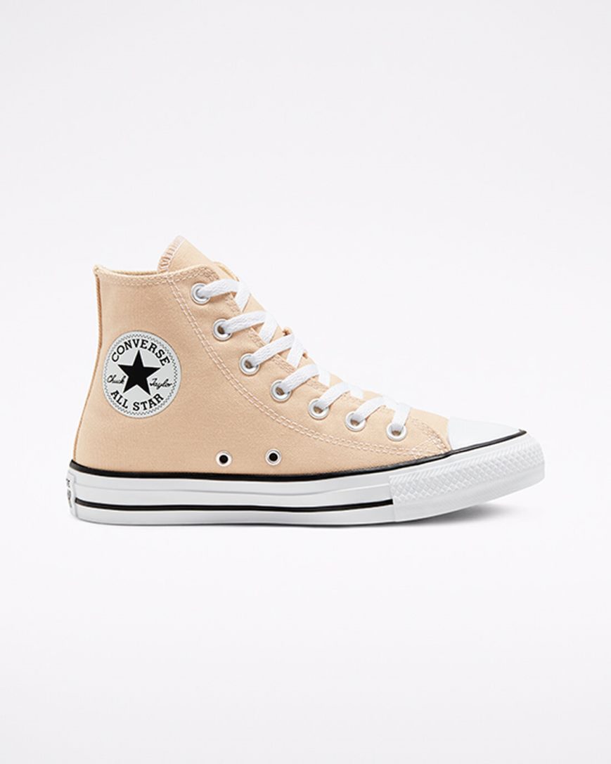 Tenis Converse Chuck Taylor All Star Seasonal Color Cano Alto Feminino Bege | PT T0P4817